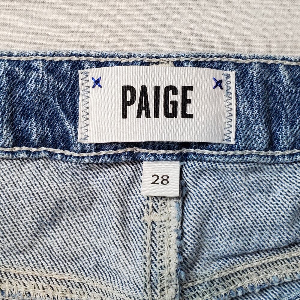Paige Women's Size 28 Margot Denim Cutoff Jean Shorts High Rise Blue - Picture 4 of 7